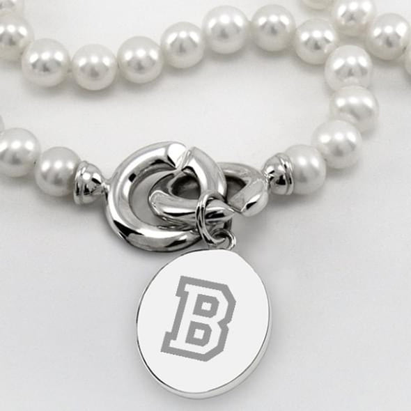 Bucknell Pearl Necklace with Sterling Silver Charm Shot #2