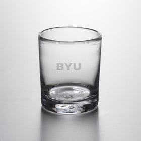 BYU Double Old Fashioned Glass by Simon Pearce Shot #1