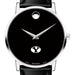 BYU Men's Movado Museum with Leather Strap