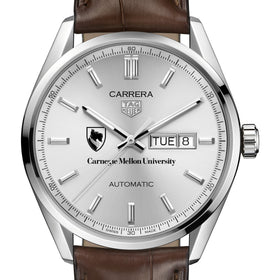 Carnegie Mellon Men&#39;s TAG Heuer Automatic Day/Date Carrera with Silver Dial Shot #1