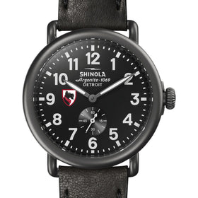 Carnegie Mellon Shinola Watch, The Runwell 41mm Black Dial Shot #1