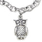Chi Omega Sterling Silver Charm Bracelet w/ Owl Charm Shot #2