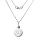 Chi Omega Sterling Silver Necklace with Silver Charm