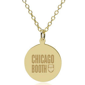 Chicago Booth 18K Gold Pendant &amp; Chain Shot #1