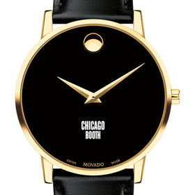Chicago Booth Men&#39;s Movado Gold Museum Classic Leather Shot #1