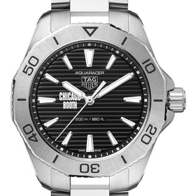 Chicago Booth Men&#39;s TAG Heuer Steel Aquaracer with Black Dial Shot #1