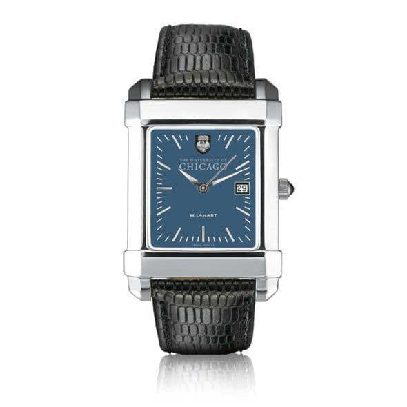 Chicago Men&#39;s Blue Quad Watch with Leather Strap Shot #2