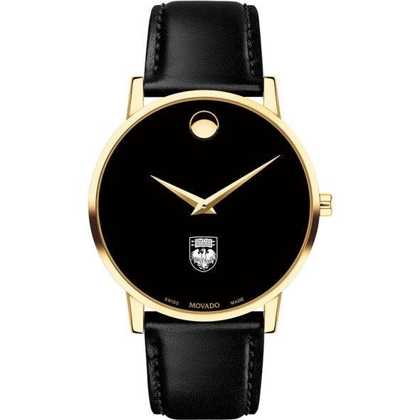 Chicago Men&#39;s Movado Gold Museum Classic Leather Shot #2