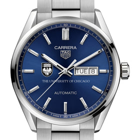 Chicago Men&#39;s TAG Heuer Carrera with Blue Dial &amp; Day-Date Window Shot #1
