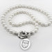 Chicago Pearl Necklace with Sterling Silver Charm
