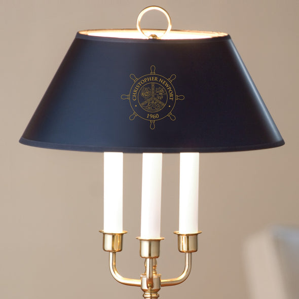 Christopher Newport University Lamp in Brass &amp; Marble Shot #2