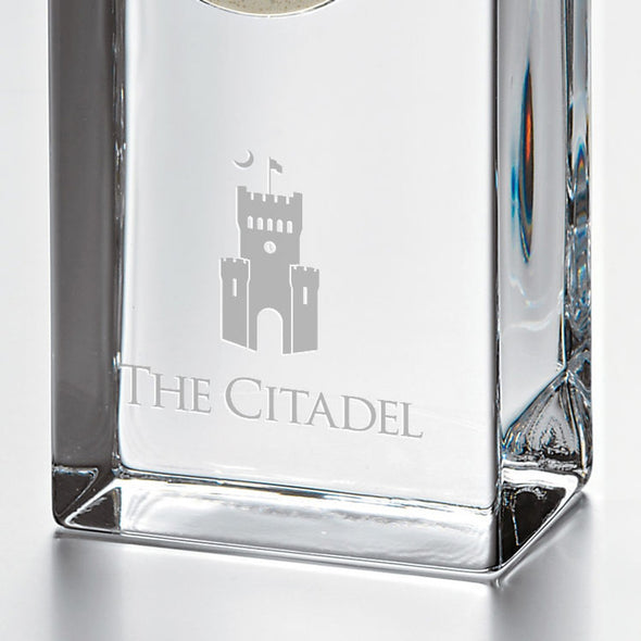 Citadel Tall Glass Desk Clock by Simon Pearce Shot #2