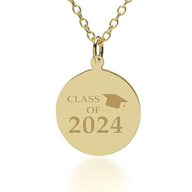 Class of 2024 14K Gold Pendant &amp; Chain Shot #1