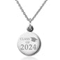 Class of 2024 Necklace with Charm in Sterling Silver Shot #1