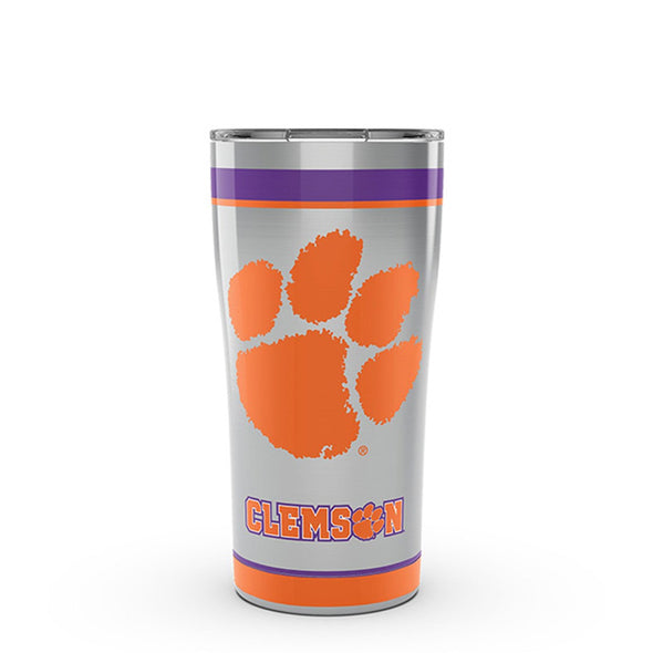 Clemson 20 oz. Stainless Steel Tervis Tumblers with Hammer Lids - Set of 2 Shot #1
