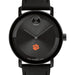 Clemson Men's Movado BOLD with Black Leather Strap