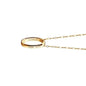 Clemson Monica Rich Kosann "Carpe Diem" Poesy Ring Necklace in Gold Shot #3
