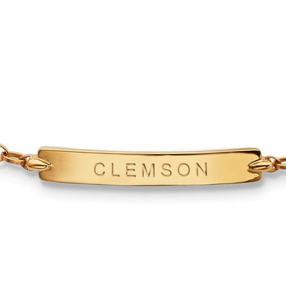 Clemson Monica Rich Kosann Petite Poesy Bracelet in Gold Shot #2