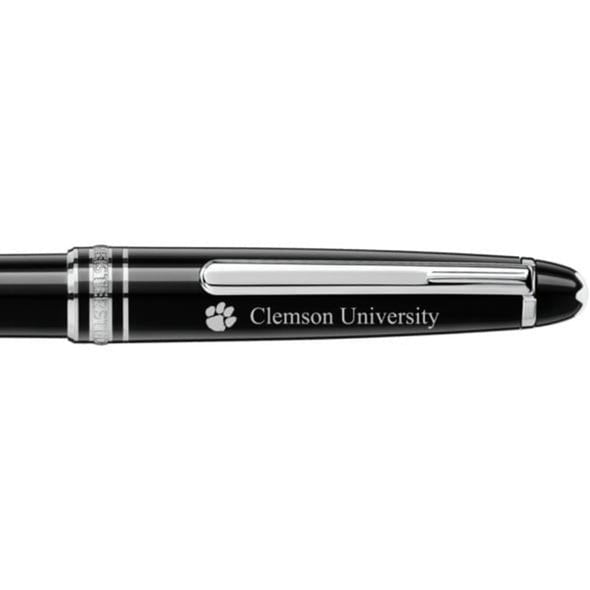 Clemson Montblanc Meisterstück Classique Ballpoint Pen in Platinum Shot #2