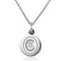 Clemson Necklace with Charm in Sterling Silver Shot #1
