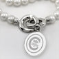 Clemson Pearl Necklace with Sterling Silver Charm Shot #2