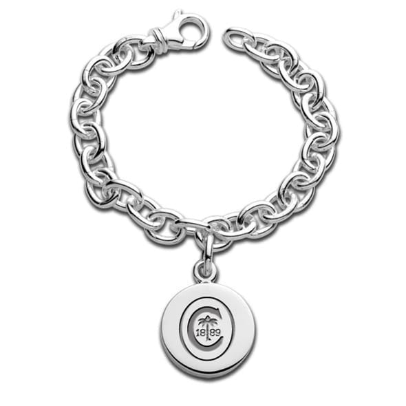Clemson Sterling Silver Charm Bracelet Shot #1