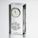Clemson Tall Glass Desk Clock by Simon Pearce