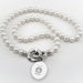 Coast Guard Academy Pearl Necklace with Sterling Silver Charm