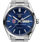 Colgate Men's TAG Heuer Carrera with Blue Dial & Day-Date Window Shot #1
