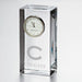 Colgate Tall Glass Desk Clock by Simon Pearce