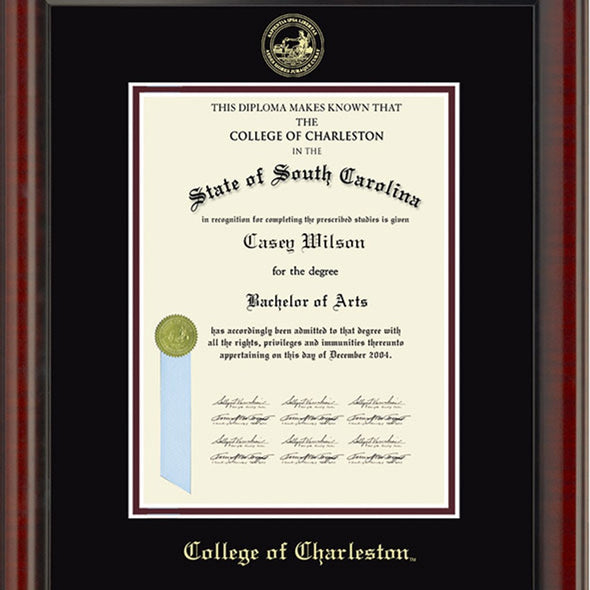 College of Charleston Diploma Frame, the Fidelitas Shot #2
