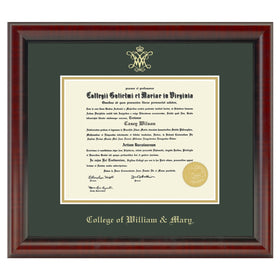 College of William &amp; Mary Diploma Frame, the Fidelitas Shot #1