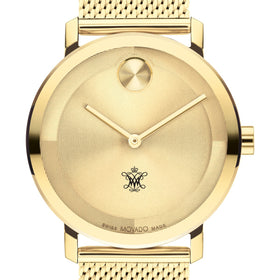 College of William &amp; Mary Men&#39;s Movado BOLD Gold with Mesh Bracelet Shot #1