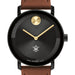 College of William & Mary Men's Movado BOLD with Cognac Leather Strap