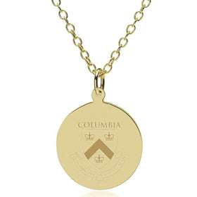 Columbia 14K Gold Pendant &amp; Chain Shot #1