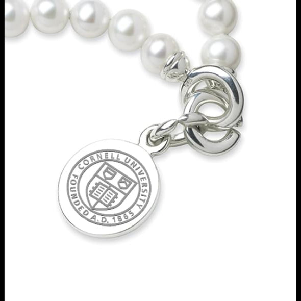 Cornell Pearl Bracelet with Sterling Silver Charm Shot #2