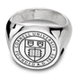 Cornell Sterling Silver Round Signet Ring Shot #1