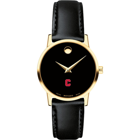 Cornell Women&#39;s Movado Gold Museum Classic Leather Shot #2