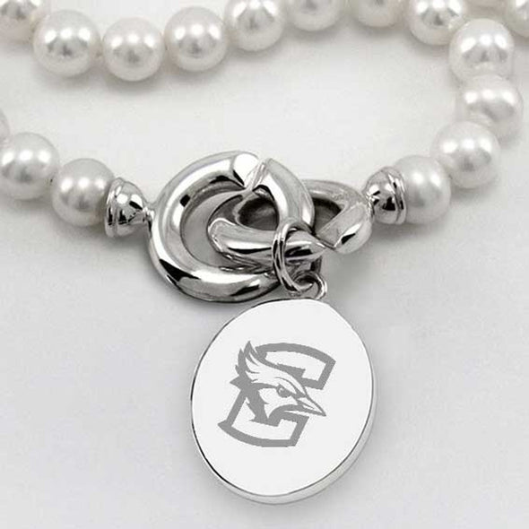 Creighton Pearl Necklace with Sterling Silver Charm Shot #2