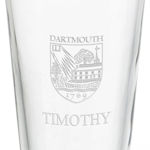Dartmouth College 16 oz Pint Glass- Set of 4 Shot #3