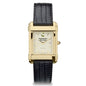 Dartmouth Men's Gold Quad with Leather Strap Shot #2
