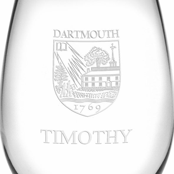 Dartmouth Stemless Wine Glasses Made in the USA - Set of 4 Shot #3