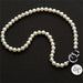 Delta Gamma Pearl Necklace with Sterling Silver Charm