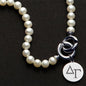 Delta Gamma Pearl Necklace with Sterling Silver Charm Shot #2
