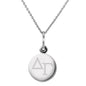 Delta Gamma Sterling Silver Necklace with Silver Charm Shot #2