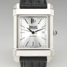 Drexel Men&#39;s Collegiate Watch with Leather Strap Shot #1