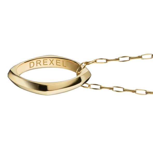 Drexel Monica Rich Kosann Poesy Ring Necklace in Gold Shot #3