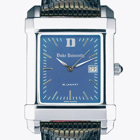 Duke Men&#39;s Blue Quad Watch with Leather Strap Shot #1