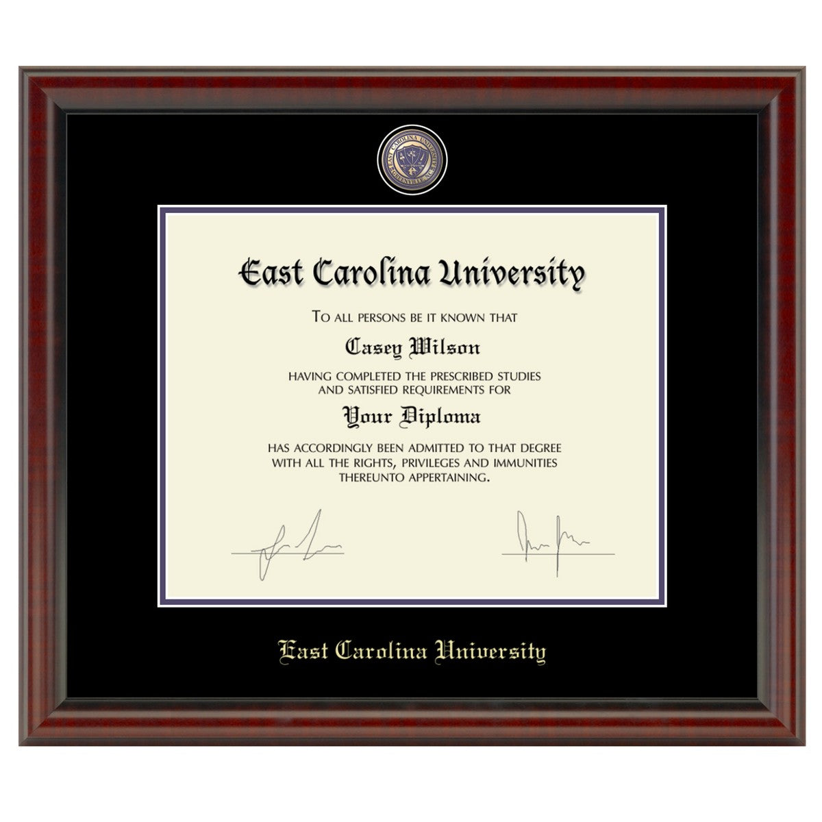 Official ECU Diploma Frame, the Masterpiece Graduation Gift Selection