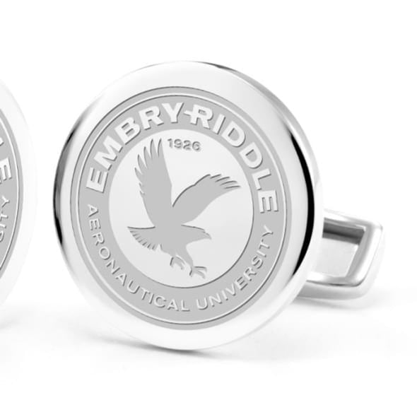 Embry-Riddle Cufflinks in Sterling Silver Shot #2